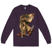 Plum Cowboy boots western Long Sleeve Tee - HowdyJamesFarm