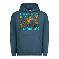 Pigment Midnight Navy easter a lot can happen in three days western sunflowers Urban Hoodie - Artiststas