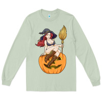Matcha sexy witch halloween costume blackcraft pumpkin wi Long Sleeve Tee - tuanDangUi