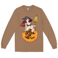 Toasted Coconut sexy witch halloween costume blackcraft pumpkin wi Long Sleeve Tee - tuanDangUi
