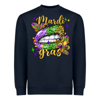 Mardi Gras With  Lip Olivia Heavyweight Sweatshirt | Teevron