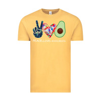 Vintage Mustard PEACE LOVE AVOCADOS Vintage Tee - Bettercallsaul