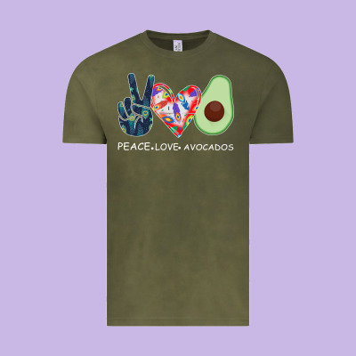 Peace Love Avocados Vintage Tee Designed By Bettercallsaul