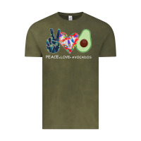 Vintage Olive PEACE LOVE AVOCADOS Vintage Tee - Bettercallsaul