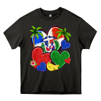 Asphalt dominican repuclic hearts Heavy Core Tee - NancyCooperArtShop