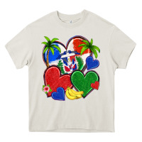 Dominican Repuclic Hearts Heavy Core Tee | Teevron