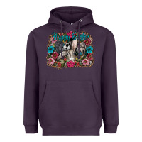 Plum Happy Easter Heavyweight Hoodie - CowhideDigitalArt