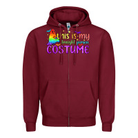 Burgundy This is my straight person costume pride LGBTQ Zipper Hoodie - BundleAndBundleShop