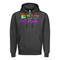 Charcoal Heather This is my straight person costume pride LGBTQ Zipper Hoodie - BundleAndBundleShop