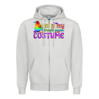 Dove Grey This is my straight person costume pride LGBTQ Zipper Hoodie - BundleAndBundleShop