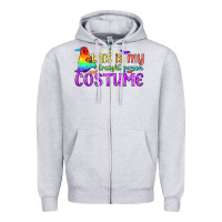Heather Grey This is my straight person costume pride LGBTQ Zipper Hoodie - BundleAndBundleShop