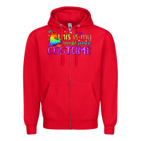 Red This is my straight person costume pride LGBTQ Zipper Hoodie - BundleAndBundleShop