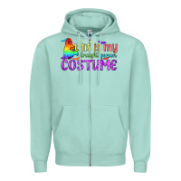 Seafoam This is my straight person costume pride LGBTQ Zipper Hoodie - BundleAndBundleShop