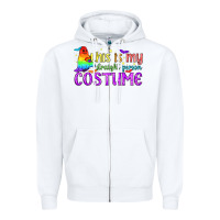 White This is my straight person costume pride LGBTQ Zipper Hoodie - BundleAndBundleShop