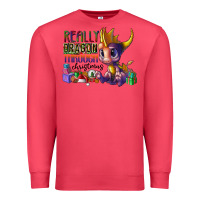 Cardinal real dragon through christmas Premium Sweatshirt - CowhideDigitalArt