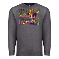 Charcoal Heather real dragon through christmas Premium Sweatshirt - CowhideDigitalArt