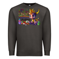 Smoke real dragon through christmas Premium Sweatshirt - CowhideDigitalArt