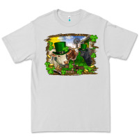 Dove Grey St patrick's day cows Premium Tee - RanaPortraitStore