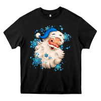 Black winter christmas santa claus Heavy Core Tee - MaliasSmallBusiness