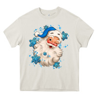 Winter Christmas Santa Claus Heavy Core Tee | Teevron