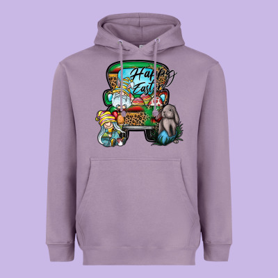 Happy Easter Heavyweight Hoodie Designed By Cowhidedigitalart