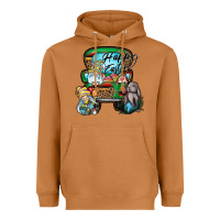 Meerkat Happy Easter Heavyweight Hoodie - CowhideDigitalArt