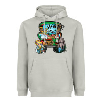 Moon Dust Happy Easter Heavyweight Hoodie - CowhideDigitalArt