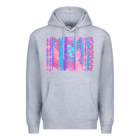 Heather Grey Pink Easter Brushstrokes Premium Hoodie - BundleAndBundleShop