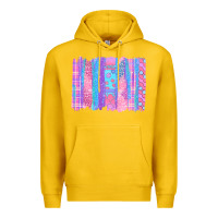 Lemon Pink Easter Brushstrokes Premium Hoodie - BundleAndBundleShop