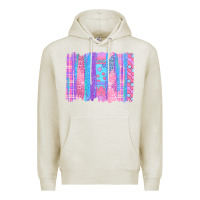 Oatmeal Heather Pink Easter Brushstrokes Premium Hoodie - BundleAndBundleShop