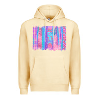 Pina Colada Pink Easter Brushstrokes Premium Hoodie - BundleAndBundleShop