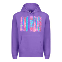 Purple Pink Easter Brushstrokes Premium Hoodie - BundleAndBundleShop