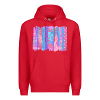 Red Pink Easter Brushstrokes Premium Hoodie - BundleAndBundleShop
