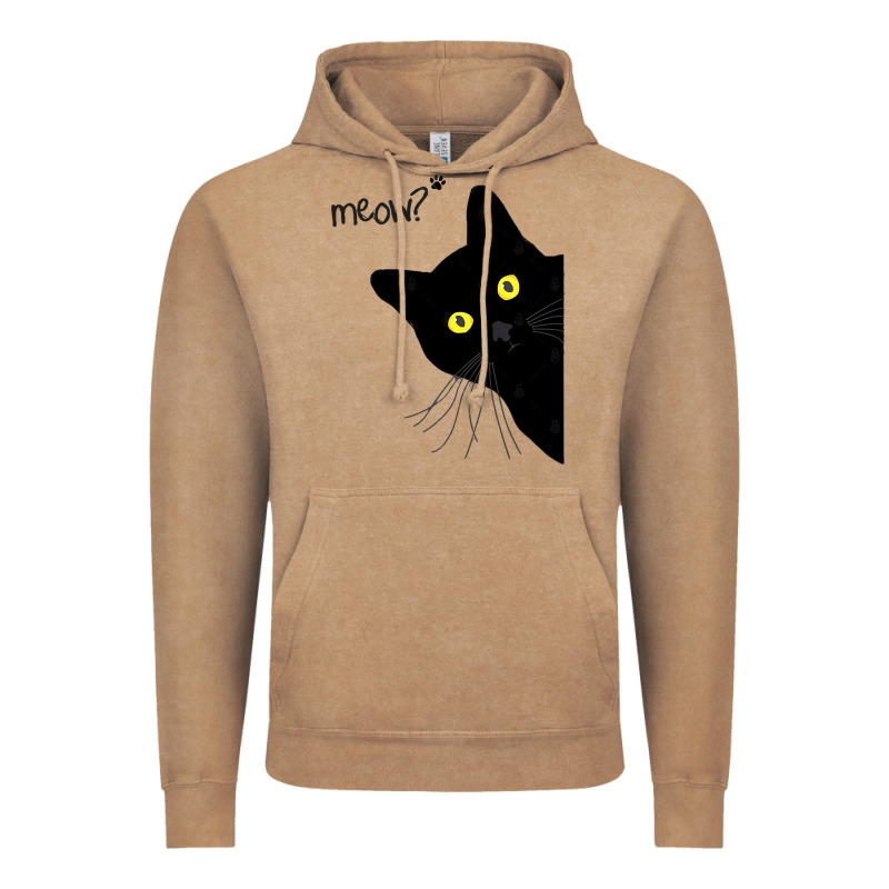 Black Cat Day Halloween Black Cat Meow Vintage Hoodie by tuanDangUi | Teevron