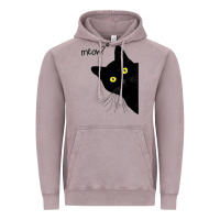 Vintage Zinc black cat day halloween black cat meow Vintage Hoodie - tuanDangUi