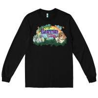 Black Happy Easter Day rainbow Long Sleeve Tee - HowdyJamesFarm