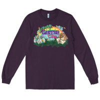 Plum Happy Easter Day rainbow Long Sleeve Tee - HowdyJamesFarm