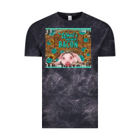 Cloud Black whats shakin bacon baby pig Vintage Tee - RanaPortraitStore