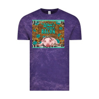 Cloud Purple whats shakin bacon baby pig Vintage Tee - RanaPortraitStore