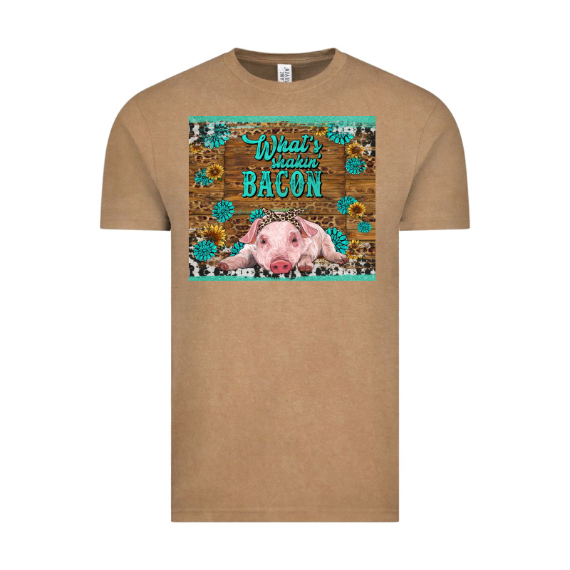 Whats Shakin Bacon Baby Pig Vintage Tee by RanaPortraitStore | Teevron