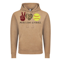 Vintage Coffee Peace Love Softball Vintage Hoodie - Bettercallsaul
