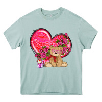 Arona valentines heart with bear Heavy Core Tee - NancyCooperArtShop