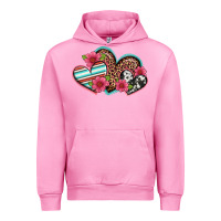 Fuchsia Pink easter spring western hearts Urban Hoodie - Artiststas