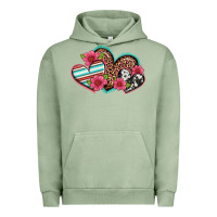 Pigment Oil Green easter spring western hearts Urban Hoodie - Artiststas