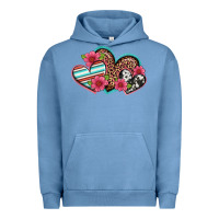 Pigment Pebble Blue easter spring western hearts Urban Hoodie - Artiststas