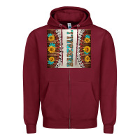 Burgundy baseball with sunflower and gemstone tumbler Zipper Hoodie - BundleAndBundleShop