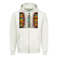 Oatmeal Heather baseball with sunflower and gemstone tumbler Zipper Hoodie - BundleAndBundleShop