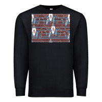 Black Bull Skull Pattern Premium Sweatshirt - CowhideDigitalArt