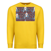 Lemon Bull Skull Pattern Premium Sweatshirt - CowhideDigitalArt