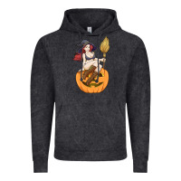 Vintage Black sexy witch halloween costume blackcraft pumpkin wi Vintage Hoodie - tuanDangUi